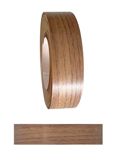 Gedotec Kantenumleimer selbstklebend | 1 Stück | 18 mm x 5 m | 973 - Bernstein Barock Eiche | TAPE | Holzfurnier in verschiedenen Dekoren | Melaminkanten-Band zum Kleben | Möbelkanten-Band von Gedotec