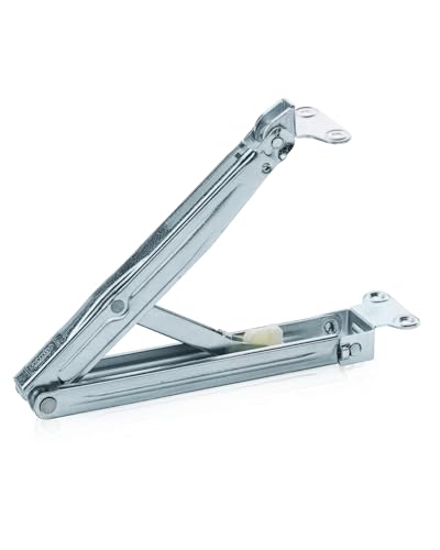 GedoTec Klappenbeschlag Rastomat Kopfteil Verstellbeschlag - MULTIFLEX | Hochstellstütze Metall verzinkt | Hochstell-Beschlag für Kopf- & Fußteil | 1 Stück - Liegenbeschlag 13-Fach verstellbar von Gedotec