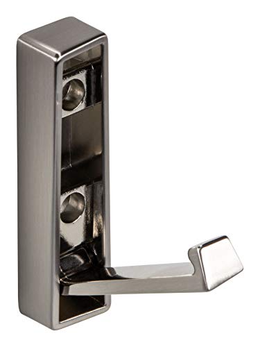 Gedotec Klapphaken klappbar Kleiderhaken Garderobe für Wand-Montage - JUNUS | Kleider-Aufhänger Edelstahl-Optik | Wandhaken zum Aufschrauben | 1 Stück - Aufbau-Haken Bügelhalter inkl. Schrauben von Gedotec