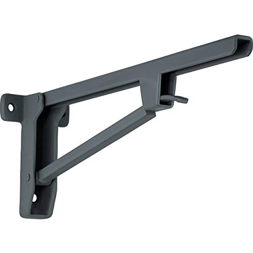 Gedotec Klappkonsole klappbar Klappträger Sitzbank-Konsole Winkel - Zeus | 420 x 115 x 180 mm | Stahl massiv | Klappscharnier mit 500 kg Tragkraft | 1 Stück - Schwerlast-Konsole für Wand-Montage Gedotec Klappkonsole klappbar Klappträger Sitzbank-Konsole Winkel - Zeus | 420 x 115 x 180 mm | Stahl massiv | Klappscharnier mit 500 kg Tragkraft | 1 Stück - Schwerlast-Konsole für Wand-Montage von Gedotec