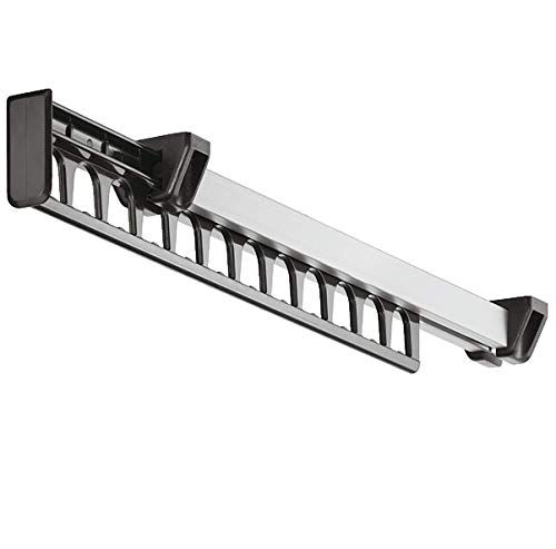 Gedotec Kleider-Bügelhalter ausziehbar Kleiderbügel-Auszug - H10514 | Länge 312 mm | Kleiderlüfter zum Schrauben auf den Oberboden - Fachboden | Alu silber | 1 Stück - Garderobenauszug Kleider-Schrank Gedotec Kleider-Bügelhalter ausziehbar Kleiderbügel-Auszug - H10514 | Länge 312 mm | Kleiderlüfter zum Schrauben auf den Oberboden - Fachboden | Alu silber | 1 Stück - Garderobenauszug Kleider-Schrank von Gedotec