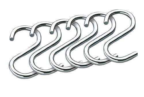 Gedotec Kleider-Haken für Kleidung S-Haken für Kleider-Schrank Metall-Haken universal | für Rohr-Ø 16 mm | Stahl verchromt poliert | 5 Stück Gedotec Kleider-Haken für Kleidung S-Haken für Kleider-Schrank Metall-Haken universal | für Rohr-Ø 16 mm | Stahl verchromt poliert | 5 Stück von Gedotec