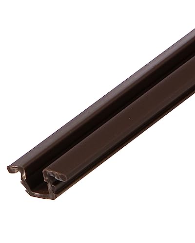 Gedotec Laufschiene für Schranktür Schiebetürbeschlag für Glas-Tür Führungsschiene für Holz-Tür - Slide Line 55 | Kunststoff braun | 2000 mm | 1 Stück - Führungsschiene für Möbel-Schiebetürbeschläge Gedotec Laufschiene für Schranktür Schiebetürbeschlag für Glas-Tür Führungsschiene für Holz-Tür - Slide Line 55 | Kunststoff braun | 2000 mm | 1 Stück - Führungsschiene für Möbel-Schiebetürbeschläge von Gedotec