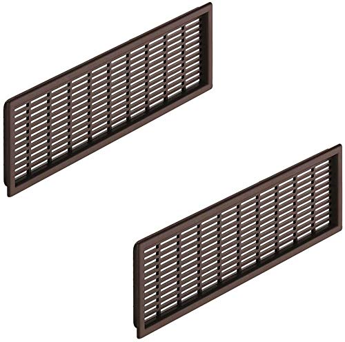 Gedotec Türgitter Kunststoff Lüftungsgitter rechteckig Tür-Lüfter eckig | 175 x 41 mm | Abluftgitter geschlitzt mit Abdeckrand | MADE IN GERMANY | 2 Stück - Belüftungsgitter braun für Türen & Möbel Gedotec Türgitter Kunststoff Lüftungsgitter rechteckig Tür-Lüfter eckig | 175 x 41 mm | Abluftgitter geschlitzt mit Abdeckrand | MADE IN GERMANY | 2 Stück - Belüftungsgitter braun für Türen & Möbel von Gedotec