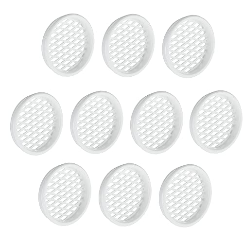 Gedotec Lüftungsgitter Kunststoff weiß | 10 Stück Abluftgitter | Lüftungsloch rund | FLOW | Entlüftungs-Gitter mit Abdeckrand | mit Raster | Lüftungsabdeckung stabil | Türgitter | Luftgitter Gedotec Lüftungsgitter Kunststoff weiß | 10 Stück Abluftgitter | Lüftungsloch rund | FLOW | Entlüftungs-Gitter mit Abdeckrand | mit Raster | Lüftungsabdeckung stabil | Türgitter | Luftgitter von Gedotec