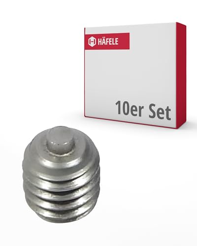 Gedotec Madenschrauben Set - Gewindestifte M6 | 10 Stück Madenschrauben M6 aus Edelstahl | Wurmschraube Sechskantkopf | Schrauben für Inbusschlüssel | Türgriff Schrauben, Schraube Türklinke, von Gedotec