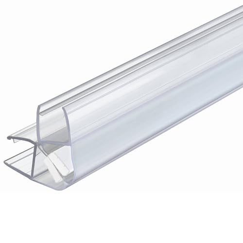 Gedotec 1x Magnet-Duschlippendichtung für Duschtüren wasserabweisend | Profil-Dichtung 90° | Länge: 2 m | Duschdichtung 8mm - 10mm | Türdichtung PVC Transparent | Duschkabinen Dichtungen Duschwand von Gedotec