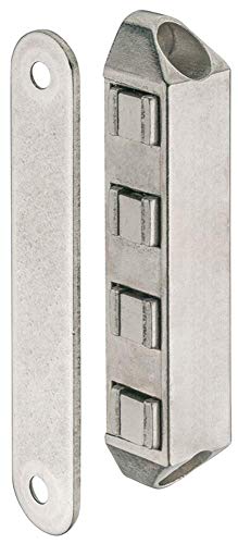 Gedotec Magnetschnapper Metall Möbel-Magnet Magnetverschluss für Balkon-Türen & Schränke | Haftkraft 8 kg | Schnäpper zum Schrauben | Stahl vernickelt | 1 Stück - Türmagnet extra stark (8 kg) von Gedotec
