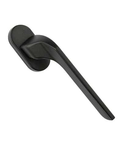 Gedotec Metall Fenstergriff Schwarz matt | Fensterolive auf Oval-Rosette | RECHTS | Drehkipp-Rasterolive ohne Schließzylinder | 1 Stück | Fensterbeschlag für Fenster inkl. Befestigungsmaterial Gedotec Metall Fenstergriff Schwarz matt | Fensterolive auf Oval-Rosette | RECHTS | Drehkipp-Rasterolive ohne Schließzylinder | 1 Stück | Fensterbeschlag für Fenster inkl. Befestigungsmaterial von Gedotec