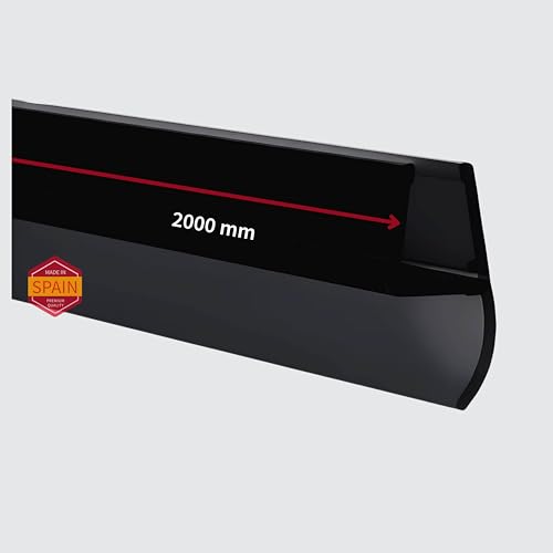 Gedotec Mittel-Dichtung SCHWARZ | Duschtürdichtung mit seitlicher Duschlippe | 200 cm | Glasstärke 6-8 mm | Duschdichtung PVC | Glasdichtung wasserabweisend | Duschkabine Dichtung Duschtür Gedotec Mittel-Dichtung SCHWARZ | Duschtürdichtung mit seitlicher Duschlippe | 200 cm | Glasstärke 6-8 mm | Duschdichtung PVC | Glasdichtung wasserabweisend | Duschkabine Dichtung Duschtür von Gedotec