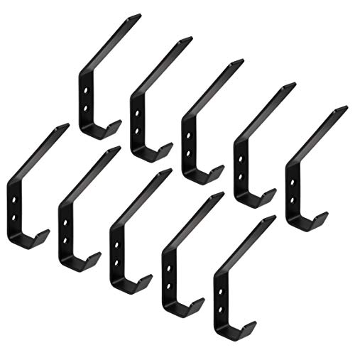 Gedotec Moderner Garderobenhaken Edelstahl Kleiderhaken schwarz matt - SANDRA groß | Mantelhaken für Wand-Montage | Haken 142 x 20 mm | 10 Stück - Design Wandhaken Aufhänger inkl. Befestigungsmaterial Gedotec Moderner Garderobenhaken Edelstahl Kleiderhaken schwarz matt - SANDRA groß | Mantelhaken für Wand-Montage | Haken 142 x 20 mm | 10 Stück - Design Wandhaken Aufhänger inkl. Befestigungsmaterial von Gedotec