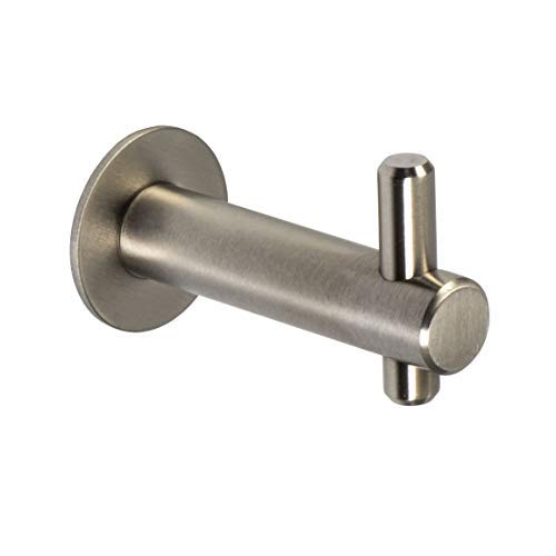 Gedotec Moderner Garderobenhaken Edelstahl matt gebürstet - Lora | 1 Stück Garderobenleiste mit Befestigungsmaterial | Tiefe: 62mm | Garderobenknopf Wandmontage | Huthaken zum Schrauben | Hakenleiste Gedotec Moderner Garderobenhaken Edelstahl matt gebürstet - Lora | 1 Stück Garderobenleiste mit Befestigungsmaterial | Tiefe: 62mm | Garderobenknopf Wandmontage | Huthaken zum Schrauben | Hakenleiste von Gedotec