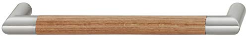 Gedotec Moderner Schubladengriff 192 mm Möbelgriff Küche - AGRA | Holz-Griff Eiche & Edelstahl-Optik | Küchengriff für Schrank-Türen & Möbel - Schubladen | 1 Stück - Design Schrankgriff mit Schrauben Gedotec Moderner Schubladengriff 192 mm Möbelgriff Küche - AGRA | Holz-Griff Eiche & Edelstahl-Optik | Küchengriff für Schrank-Türen & Möbel - Schubladen | 1 Stück - Design Schrankgriff mit Schrauben von Gedotec
