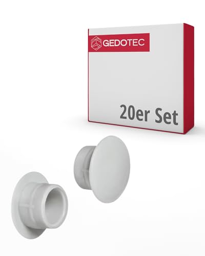 Gedotec Möbel-Abdeckkappen aus Kunststoff | 20 Stück Schrauben-Abdeckungen Lichtgrau | H1117 | Endkappen für Schrauben-Bohrungen rund | Möbel-Kappen für Blindbohrung Ø 10 mm | Schraubenabdeckungen Gedotec Möbel-Abdeckkappen aus Kunststoff | 20 Stück Schrauben-Abdeckungen Lichtgrau | H1117 | Endkappen für Schrauben-Bohrungen rund | Möbel-Kappen für Blindbohrung Ø 10 mm | Schraubenabdeckungen von Gedotec