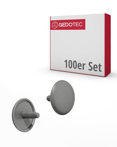Gedotec Möbel-Abdeckkappen rund | 100 STK Schrauben-Kappen für Kopfloch-Bohrung PZ2 | H1115 | Abdeckungen Ø 12 x 2,5 mm | Verschluss-Stopfen Kunststoff stazbgrau | Endkappen für Bohrlöcher Gedotec Möbel-Abdeckkappen rund | 100 STK Schrauben-Kappen für Kopfloch-Bohrung PZ2 | H1115 | Abdeckungen Ø 12 x 2,5 mm | Verschluss-Stopfen Kunststoff stazbgrau | Endkappen für Bohrlöcher von Gedotec