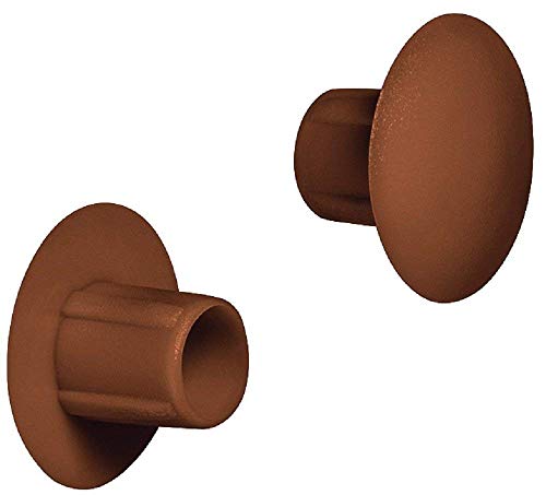 Gedotec Möbel-Abdeckkappen zum Eindrücken Schrauben-Abdeckungen Kunststoff Blindstopfen rund - H1120 | Stopfen mit Bohrloch-Ø 5 mm | Made IN Germany | 20 Stück - Lochkappen für Möbel & Schrauben von Gedotec