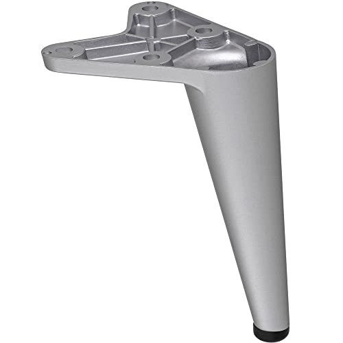 Gedotec Möbelfuss aus Metall Schrankfuß | 1 Stück - Füße für Möbel | Torin | Silber matt | Füße 10 cm - mit Tragkraft bis 100 kg | Schrankbeine zum Anschrauben | Möbelfüße für Regal | Bettfüße Gedotec Möbelfuss aus Metall Schrankfuß | 1 Stück - Füße für Möbel | Torin | Silber matt | Füße 10 cm - mit Tragkraft bis 100 kg | Schrankbeine zum Anschrauben | Möbelfüße für Regal | Bettfüße von Gedotec