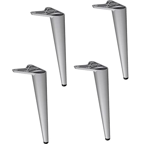 Gedotec Möbelfuss aus Metall Schrankfuß | 4 Stück - Füße für Möbel | Torin | Silber matt | Füße 20 cm - mit Tragkraft bis 100 kg | Schrankbeine zum Anschrauben | Möbelfüße für Regal | Bettfüße Gedotec Möbelfuss aus Metall Schrankfuß | 4 Stück - Füße für Möbel | Torin | Silber matt | Füße 20 cm - mit Tragkraft bis 100 kg | Schrankbeine zum Anschrauben | Möbelfüße für Regal | Bettfüße von Gedotec