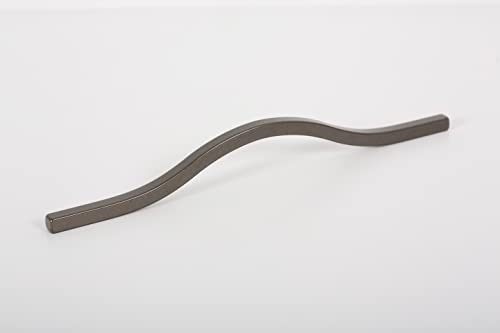 Gedotec Möbelgriffe Alu Grau | 1 Stück - Falttüren-griffe Möbel zum greifen | BRAVE | modernes vintage Industrie Design | Länge: 600 mm | Schrankgriffe - Schubladengriffe - Küchengriffe - Türgriffe von Gedotec