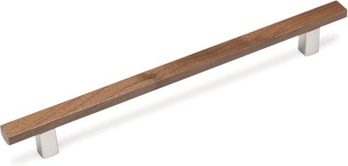 Gedotec Möbelgriffe Aluminium und Holz | 1 Stück - Falttüren-griffe Möbel | Länge: 284 mm | ARA | Nussbaum- Edelstahl Optik - minimalistisch | Schrankgriffe Schubladengriffe Küchengriffe Türgriffe Gedotec Möbelgriffe Aluminium und Holz | 1 Stück - Falttüren-griffe Möbel | Länge: 284 mm | ARA | Nussbaum- Edelstahl Optik - minimalistisch | Schrankgriffe Schubladengriffe Küchengriffe Türgriffe von Gedotec