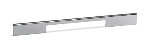Gedotec Möbelgriffe aus Aluminium | 1 Stück Türgriff für Schränke - Chrom poliert inkl. Befestigungsmaterial | TWIN 0055 | Lochabstand: 288 & 480 mm | Griffe für Küchenschränke einfacher Stil von Gedotec