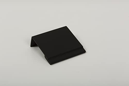 Gedotec Möbelgriffe aus Aluminium | 1 Stück Türgriffe für Schränke - Schwarz matt inkl. Befestigungsmaterial | STRATT 0465 | LA: 32 mm | Griffe für Küchenschränke Schrankgriffe Griffe Möbel von Gedotec