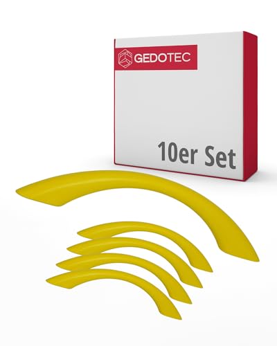 Gedotec Möbelgriffe für Kinderzimmer | Bohrabstand 128 mm | Farbe Gelb | 10 Stück | Schubladengriffe Kunststoff | COLOUR | Türgriffe bunt | Möbelgriffe Kinder | Griffe Möbel | Türgriffe Schrank Gedotec Möbelgriffe für Kinderzimmer | Bohrabstand 128 mm | Farbe Gelb | 10 Stück | Schubladengriffe Kunststoff | COLOUR | Türgriffe bunt | Möbelgriffe Kinder | Griffe Möbel | Türgriffe Schrank von Gedotec