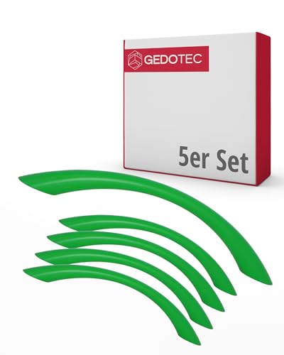 Gedotec Möbelgriffe für Kinderzimmer | Bohrabstand 128 mm | Farbe Grün | 5 Stück | Schubladengriffe Kunststoff | COLOUR | Türgriffe bunt | Möbelgriffe Kinder | schmale Griffe Möbel | Türgriffe Schrank Gedotec Möbelgriffe für Kinderzimmer | Bohrabstand 128 mm | Farbe Grün | 5 Stück | Schubladengriffe Kunststoff | COLOUR | Türgriffe bunt | Möbelgriffe Kinder | schmale Griffe Möbel | Türgriffe Schrank von Gedotec