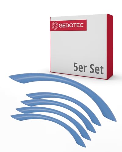 Gedotec Möbelgriffe für Kinderzimmer | Bohrabstand 128 mm | Farbe Hellblau | 5 Stück | Schubladengriffe Kunststoff | COLOUR | Türgriffe bunt | Möbelgriffe Kinder | Griffe Möbel | Türgriffe Schrank Gedotec Möbelgriffe für Kinderzimmer | Bohrabstand 128 mm | Farbe Hellblau | 5 Stück | Schubladengriffe Kunststoff | COLOUR | Türgriffe bunt | Möbelgriffe Kinder | Griffe Möbel | Türgriffe Schrank von Gedotec