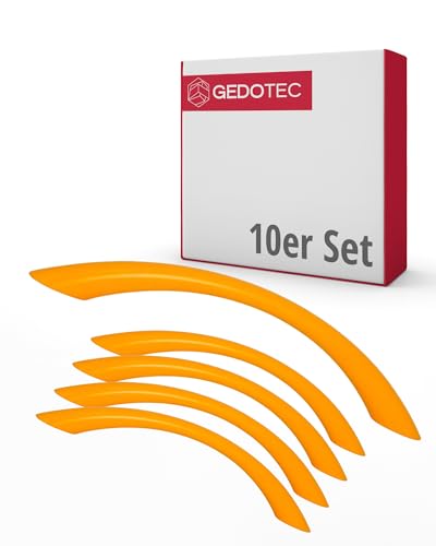 Gedotec Möbelgriffe für Kinderzimmer | Bohrabstand 128 mm | Farbe Orange | 10 Stück | Schubladengriffe Kunststoff | COLOUR | Türgriffe bunt | Möbelgriffe Kinder | Griffe Möbel | Türgriffe Schrank Gedotec Möbelgriffe für Kinderzimmer | Bohrabstand 128 mm | Farbe Orange | 10 Stück | Schubladengriffe Kunststoff | COLOUR | Türgriffe bunt | Möbelgriffe Kinder | Griffe Möbel | Türgriffe Schrank von Gedotec