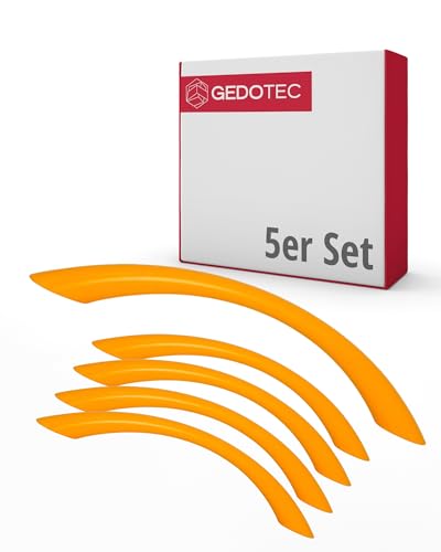Gedotec Möbelgriffe für Kinderzimmer | Bohrabstand 128 mm | Farbe Orange | 5 Stück | Schubladengriffe Kunststoff | COLOUR | Türgriffe bunt | Möbelgriffe Kinder | Griffe Möbel | Türgriffe Schrank Gedotec Möbelgriffe für Kinderzimmer | Bohrabstand 128 mm | Farbe Orange | 5 Stück | Schubladengriffe Kunststoff | COLOUR | Türgriffe bunt | Möbelgriffe Kinder | Griffe Möbel | Türgriffe Schrank von Gedotec