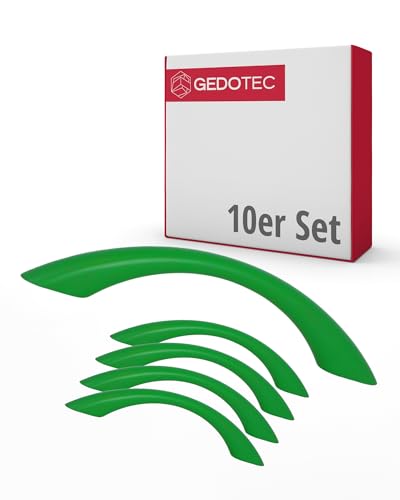 Gedotec Möbelgriffe für Kinderzimmer | Bohrabstand 96 mm | Farbe Grün | 10 Stück | Schubladengriffe Kunststoff | COLOUR | Türgriffe bunt | Möbelgriffe Kinder | Griffe Möbel | Türgriffe Schrank Gedotec Möbelgriffe für Kinderzimmer | Bohrabstand 96 mm | Farbe Grün | 10 Stück | Schubladengriffe Kunststoff | COLOUR | Türgriffe bunt | Möbelgriffe Kinder | Griffe Möbel | Türgriffe Schrank von Gedotec