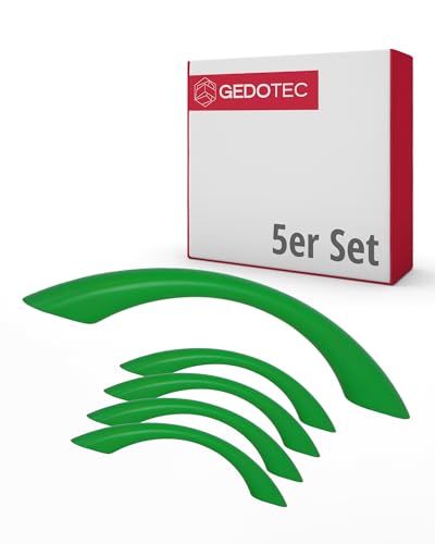 Gedotec Möbelgriffe für Kinderzimmer | Bohrabstand 96 mm | Farbe Grün | 5 Stück | Schubladengriffe Kunststoff | COLOUR | Türgriffe bunt | Möbelgriffe Kinder | schmale Griffe Möbel | Türgriffe Schrank Gedotec Möbelgriffe für Kinderzimmer | Bohrabstand 96 mm | Farbe Grün | 5 Stück | Schubladengriffe Kunststoff | COLOUR | Türgriffe bunt | Möbelgriffe Kinder | schmale Griffe Möbel | Türgriffe Schrank von Gedotec