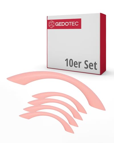 Gedotec Möbelgriffe für Kinderzimmer | Bohrabstand 96 mm | Farbe Pink | 10 Stück | Schubladengriffe Kunststoff | COLOUR | Türgriffe bunt | Möbelgriffe Kinder | schmale Griffe Möbel | Türgriffe Schrank Gedotec Möbelgriffe für Kinderzimmer | Bohrabstand 96 mm | Farbe Pink | 10 Stück | Schubladengriffe Kunststoff | COLOUR | Türgriffe bunt | Möbelgriffe Kinder | schmale Griffe Möbel | Türgriffe Schrank von Gedotec