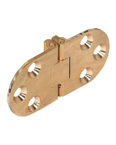 Gedotec Möbelscharnier Messing Klapptisch-Scharnier für Klapp- und Nähmaschinen-Tische | Tischscharnier messing - gold matt | 30 x 65 mm | Möbelbeschläge | 1 Stück - Scharnier zum Einlassen Gedotec Möbelscharnier Messing Klapptisch-Scharnier für Klapp- und Nähmaschinen-Tische | Tischscharnier messing - gold matt | 30 x 65 mm | Möbelbeschläge | 1 Stück - Scharnier zum Einlassen von Gedotec