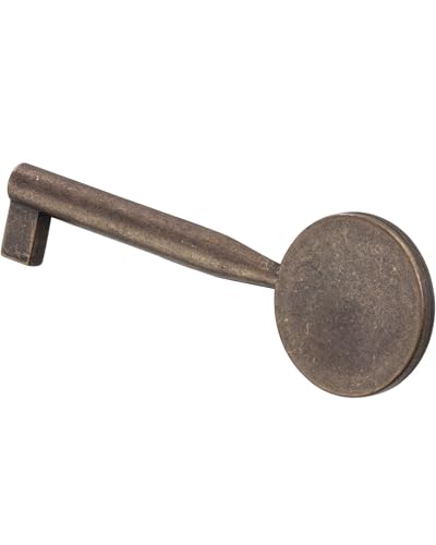 Gedotec Möbelschlüssel brüniert | 1 Stück | Bartschlüssel Metall | VIVALDI | Deko Ersatz-Schlüssel antik | 35 mm | Ersatzschlüssel | Schlüssel mit Euro-Sperre | Zusatzschlüssel für Möbel-Schloss von Gedotec