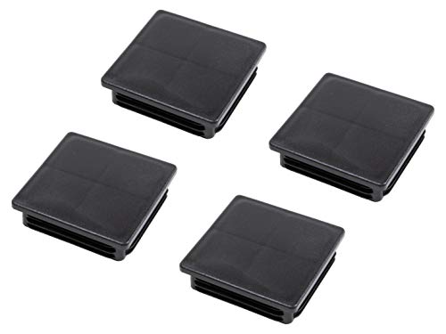Gedotec PE Rohrstopfen | 4 Stück - Fußkappen schwarz aus Kunststoff für Vierkantrohr | Formrohr-Stopfen quadratisch | Lamellenstopfen 80 x 80 mm | Made IN Germany | Abdeckkappen für Quadratrohr Gedotec PE Rohrstopfen | 4 Stück - Fußkappen schwarz aus Kunststoff für Vierkantrohr | Formrohr-Stopfen quadratisch | Lamellenstopfen 80 x 80 mm | Made IN Germany | Abdeckkappen für Quadratrohr von Gedotec