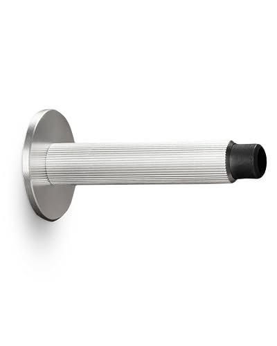 Gedotec Premium Türstopper Wand - Aluminium | ARPA WALL | 1 Stück Designer Tür Stopper Edelstahl | Türpuffer 100 mm zum Schrauben | inklusive Befestigungsmaterial | door stopper von Gedotec