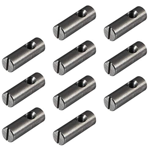 Gedotec Quermutter-Bolzen M6 zentrisch Möbel-Zylindermutter mit Gewinde Möbelverbinder Set - H10424 | 20 x 30 mm | Stahl blank | Rund-Muttern zum Schrauben | 20 Stück - Möbelbeschläge Schraubverbinder Gedotec Quermutter-Bolzen M6 zentrisch Möbel-Zylindermutter mit Gewinde Möbelverbinder Set - H10424 | 20 x 30 mm | Stahl blank | Rund-Muttern zum Schrauben | 20 Stück - Möbelbeschläge Schraubverbinder von Gedotec