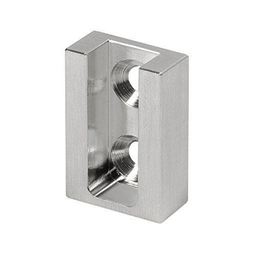 Gedotec Schrank-Rohrlager Edelstahl Kleiderstangen-Halterung - NANO | Schrankrohrhalter für eckige Schrankstange | Edelstahl matt gebürstet | 1 Stück - Kleiderstangen Befestigung für Wand-Montage Gedotec Schrank-Rohrlager Edelstahl Kleiderstangen-Halterung - NANO | Schrankrohrhalter für eckige Schrankstange | Edelstahl matt gebürstet | 1 Stück - Kleiderstangen Befestigung für Wand-Montage von Gedotec
