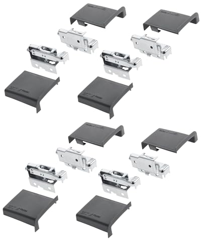 Gedotec Schrankaufhänger-Set aus Stahl | 4 Paar Wandhalterungs-Set schwarz | FORZA | Schrank-Aufhängung Tragkraft: 130 kg per Paar | Regalaufhänger verstellbar | Befestigungen für Hängeschränke Gedotec Schrankaufhänger-Set aus Stahl | 4 Paar Wandhalterungs-Set schwarz | FORZA | Schrank-Aufhängung Tragkraft: 130 kg per Paar | Regalaufhänger verstellbar | Befestigungen für Hängeschränke von Gedotec