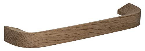 Gedotec Schrankgriff | EPOCH | Möbelgriff Holz | 1 Stück | Lochabstand 160 mm | Eiche massiv | Holzgriff für Schubladen & Schranktür | Bogengriff Küche | Holz Kommoden-Griff mit Befestigungsmaterial von Gedotec
