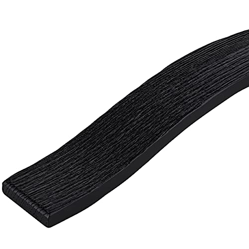 Gedotec Schrankgriff Esche schwarz gebürstet Möbelgriff Holz Bogengriff Küche - Calin | Lochabstand 160 mm | Vollholz | Holzgriff für Schubladen & Schranktür | 1 Stück - Design Türgriff mit Schrauben von Gedotec