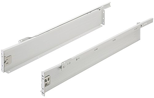 Gedotec Schubkasten-System Schubladenschiene Teilauszug Schubladen-Box Küchen-Schrank | Nennlänge: 350 mm | Zargenführung Tragkraft 25 kg | Rollenführung Höhe 86 mm | 1 Garnitur - Auszüge für Möbel von Gedotec