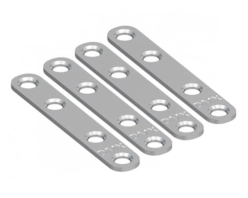 Gedotec Schwerlast Flachverbinder Metall | 4 Stk Möbelverbinder 80 mm | flache Lochplatte zum Verbinden und Verstärken | Verbindungsplatte Metall flach Holzverbinder - universal Platte Gedotec Schwerlast Flachverbinder Metall | 4 Stk Möbelverbinder 80 mm | flache Lochplatte zum Verbinden und Verstärken | Verbindungsplatte Metall flach Holzverbinder - universal Platte von Gedotec