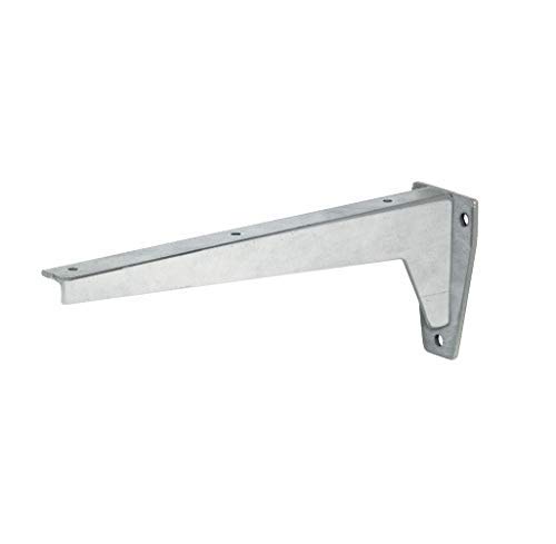 Gedotec Schwerlast-Konsole | 1 STK - Regal Winkelträger | MIRA Top | Länge 330 mm | Tragkraft 150 kg | Regalhalterung Stahl massiv grau | Regal Halterung Wand - Regalträger für Wandmontage von Gedotec