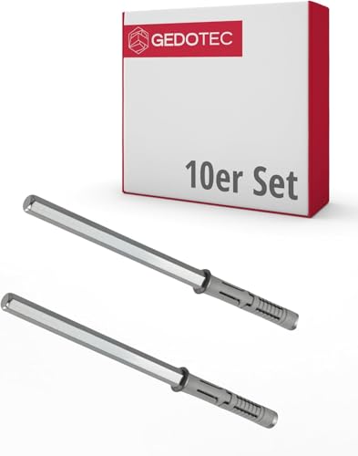 Gedotec Tablarträger Regal-Bodenträger unsichtbar - 10 Stück Regalträger | TITAN MIDI | Wandregal-Halter Tragkraft 25 kg je Paar | Stahl Fachboden-Träger für Wand-Montage | Schwerlast Regalhalter Gedotec Tablarträger Regal-Bodenträger unsichtbar - 10 Stück Regalträger | TITAN MIDI | Wandregal-Halter Tragkraft 25 kg je Paar | Stahl Fachboden-Träger für Wand-Montage | Schwerlast Regalhalter von Gedotec
