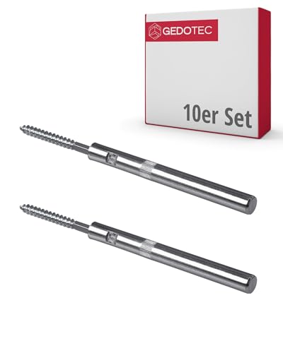 Gedotec Tablarträger Regal-Halterung | 10 Stück Regalhalterung unsichtbar mit Tragkraft 40 kg | COMPACT MINI | Regalträger aus Stahl - Fachboden-Träger für Wand-Montage | Schwerlast Regalhalter von Gedotec