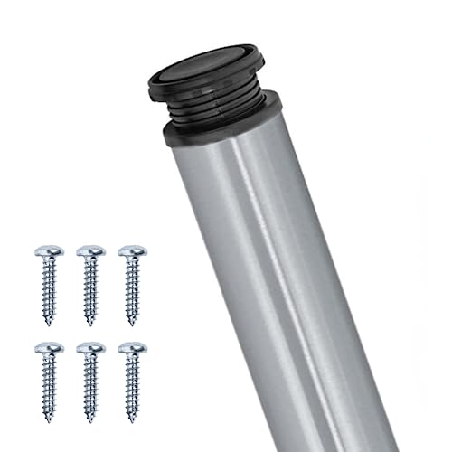 Gedotec Tischbeine Edelstahl Optik Eco D 60 mm [EXTREM STABIL] 1 Stück Tischfüße I Tischbeine Höhenverstellbar Höhe 710 mm + 30 mm inkl. Befestigungsmaterial I Tischbeine Metall I Table Legs von Gedotec