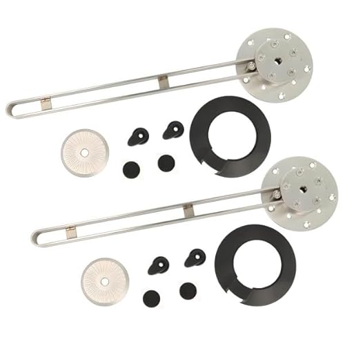 Gedotec Tischplatten-Verlängerung schwenkbar | aus Edelstahl 304 | Schwenkträger Tragkraft 60 kg | 1 Set | Tischplattenverbinder 360° drehbar | Tischverlängerung für jeden Tisch | Erweiterung Esstisch von Gedotec